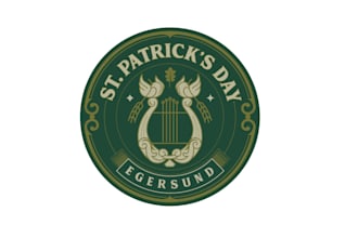 create an edgy st patricks day logo for a brewery