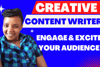 do SEO optimized article or blog post as your content writer