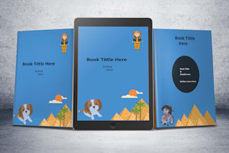 design elegant book, kindle, and ebook cover