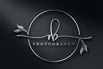 do impressive photography signature logo