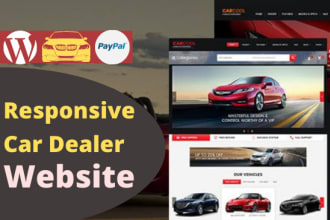 design responsive car dealer website on wordpress