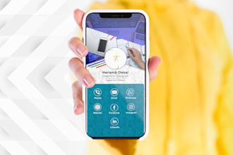 design clickable mobile digital business card