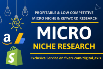 find high profitable micro niche with keyword research