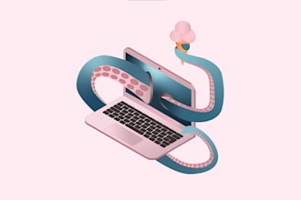 create a 3d isometric illustration for you