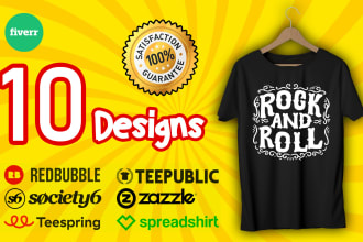 do bulk t shirt designs for merch and etsy
