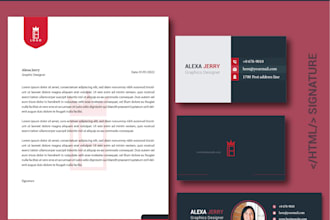 make business card letterhead and email signature design