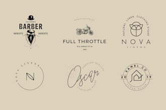 create emblem, classic and vintage logo
