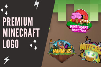 design your premium minecraft server logo