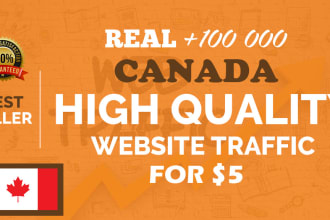 send 100,000 canada target website traffic