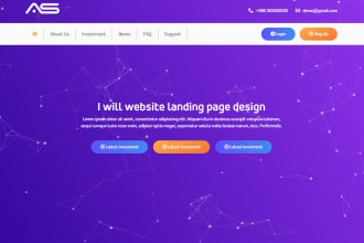 website landing page design delivery express 24 hours