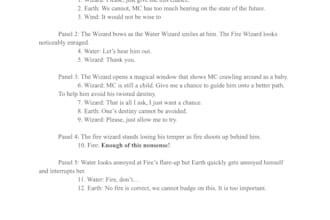 write you a comic book script