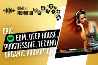 do edm house electronic techno organic music promotion