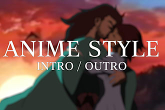 make an anime style intro or outro for your project