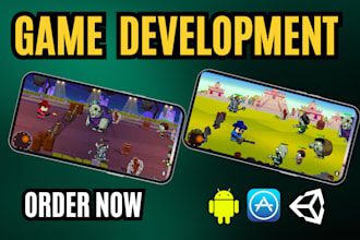 be developer for 2d 3d fps unity mobile game development
