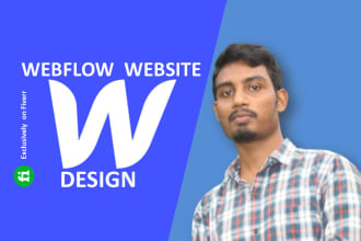 create webflow website design or figma to webflow design
