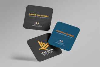 do square business card design