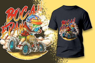 do custom design hot rod or motorcycle tshirt  design