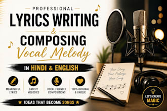 write lyrics and do melody composition