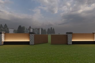 design a fence and gate for your home draw modern gate