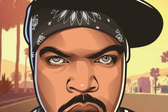 turns your photos into gta style vector art