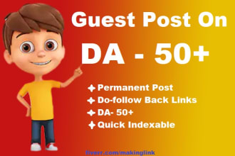 da 50 above granted 50 contextual back links from 50 sites
