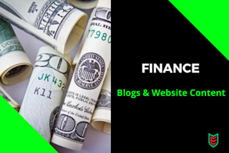 write personal finance blog posts and articles