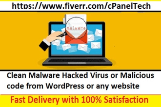 clean malware hacked virus or malicious code from wordpress or any website