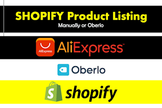 add product or product listing in shopify store