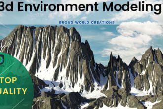 model  3d environment design for you