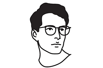 draw a minimal modern line avatar for your youtube channel