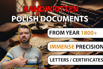 translate handwritten document from polish to english
