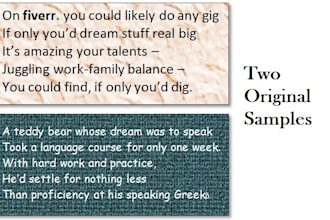 write an original, witty, creative limerick
