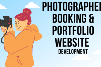 design your photography booking and portfolio  website