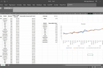 do demand planning and time series forecasting in ms excel