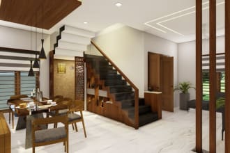design and render interior design in 3d