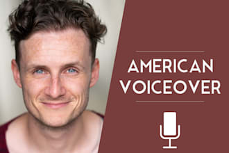 record a professional american male voice over