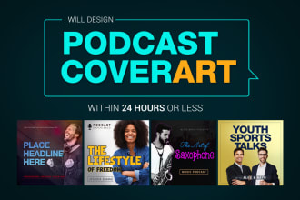 design professional podcast cover artwork