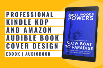 create a professional and appealing cover for your kindle and audible book