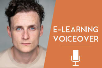 record a professional british male elearning voiceover