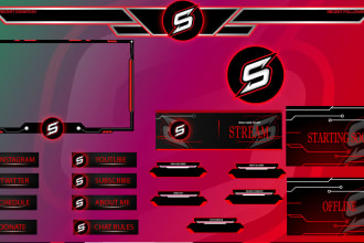design an animated stream overlay for kick, twitch, youtube