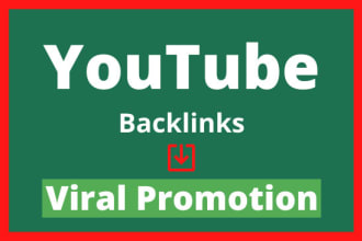 do organic youtube   promotion and create 200 high quality video backlinks