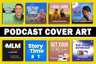 design awesome podcast cover art