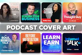 design a podcast cover art
