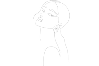draw stunning minimalist line illustration