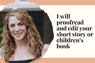 proofread and edit your short story or childrens book