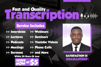 transcribe 60 minutes of audio or video in 24hrs