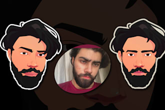 make a face logo, mascot from your photo