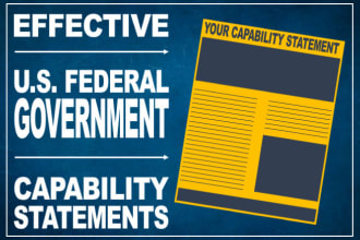 develop your US federal government capability statement