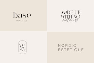 design a luxury minimalist logo for beauty brands