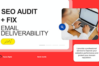 do a technical SEO audit with dmarc spf dkim setup